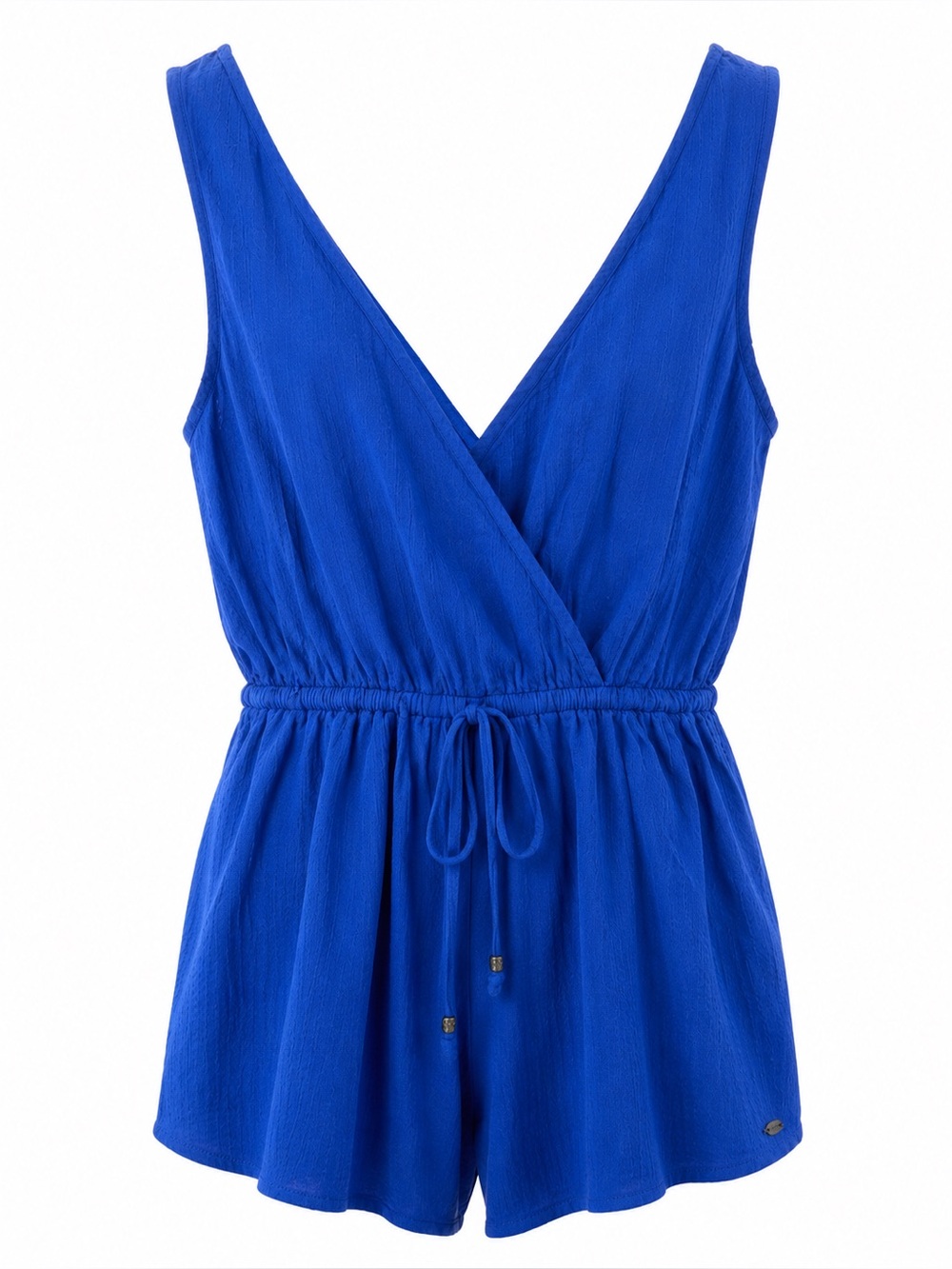 ONeill Womens Blue Sleeveless Textured V-Neck Romper XS